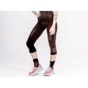 COMPRESSPORT PIRATE 3/4 UNDER CONTROL WOMAN BLACK