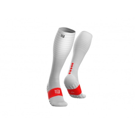 COMPRESSPORT FULL SOCKS OXYGEN WHITE
